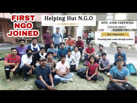 HELPING HUT NGO BHU / NITI AYOG CERTIFICATED /FOR HELP POOR CHILDREN IN STUDING/ FOOD/CLOTH DRIVE