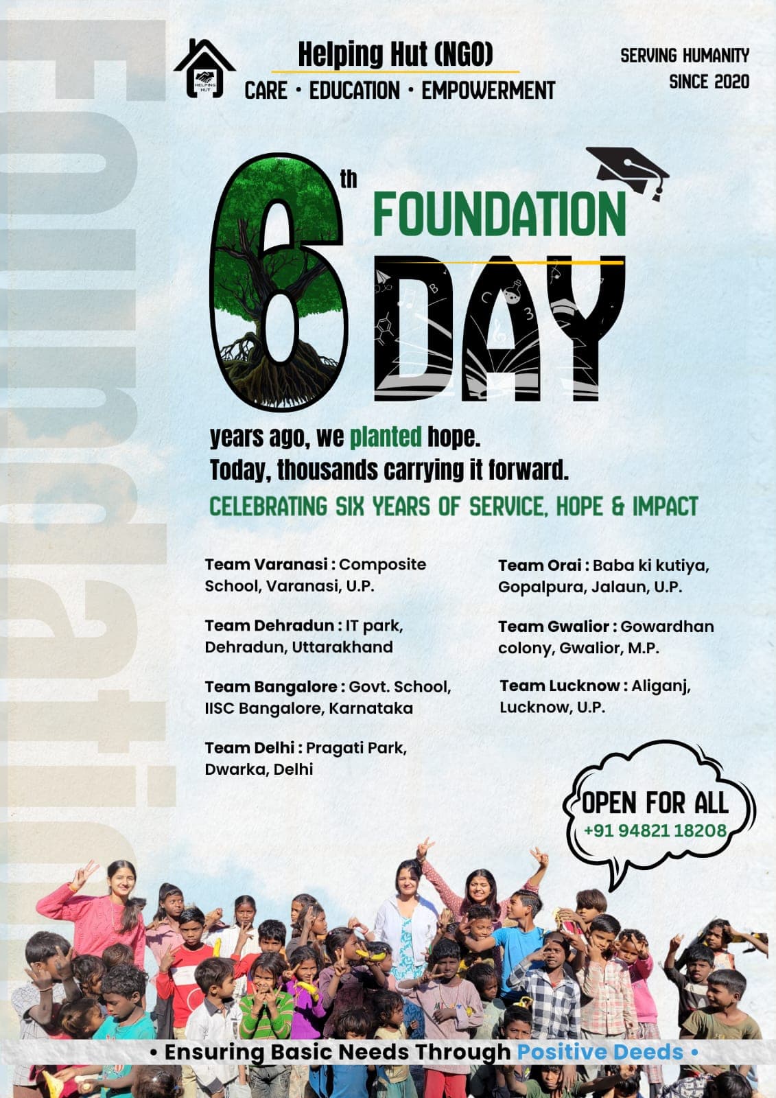 Helping Hut 6th Foundation Day